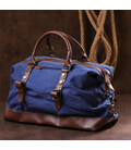 Дорожня сумка текстильна середня Vintage 20084 Синя картинка, зображення, фото