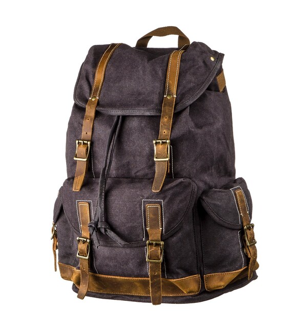 Походный рюкзак canvas Vintage 20110 Серый фото, картинка, изображение