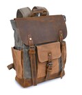 Рюкзак комбинированный дорожный Vintage 20113 Серый фото, картинка, изображение