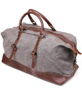 Текстильная дорожная сумка для поездок спорта и путешествий Vintage 20165 Серая фото, картинка, изображение