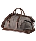 Текстильная дорожная сумка для поездок спорта и путешествий Vintage 20165 Серая фото, картинка, изображение