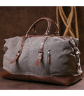 Текстильна дорожня сумка для поїздок спорту та подорожей Vintage 20165 Сіра картинка, зображення, фото