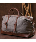 Текстильна дорожня сумка для поїздок спорту та подорожей Vintage 20165 Сіра картинка, зображення, фото