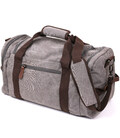Текстильная дорожная сумка для поездок спорта и путешествий Vintage 20191 Серая фото, картинка, изображение