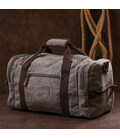 Текстильная дорожная сумка для поездок спорта и путешествий Vintage 20191 Серая фото, картинка, изображение