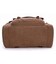 Дорожная сумка текстильная с карманом Vintage 20193 Коричневая фото, картинка, изображение