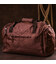 Дорожня сумка текстильна Vintage 20138 Коричнева - картинка, зображення, фото дорожньої сумки