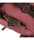 Женский текстильный рюкзак для города прогулок и повседневного использования Vintage 20195 Малиновый фото, картинка, изображение