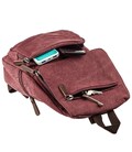 Женский текстильный рюкзак для города прогулок и повседневного использования Vintage 20195 Малиновый фото, картинка, изображение