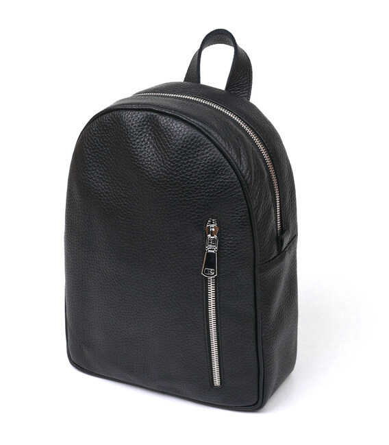 Компактный женский рюкзак из натуральной кожи Shvigel 16317 Черный фото, картинка, изображение