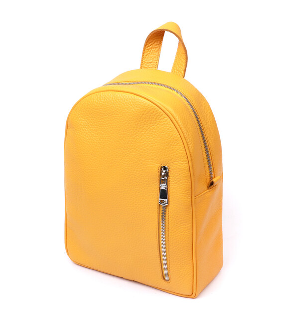 Яскравий жіночий рюкзак з натуральної шкіри Shvigel 16321 Жовтий картинка, зображення, фото