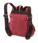 Удобный текстильный рюкзак что закрывается клапаном на магнит Vintage 22153 Бордовый фото, картинка, изображение