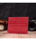 Яркий кард-кейс из натуральной кожи ST Leather 22445 Красный фото, картинка, изображение