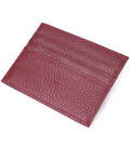 Практичный кард-кейс из натуральной кожи ST Leather 22446 Бордовый фото, картинка, изображение