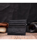 Стильный кард-кейс из натуральной кожи ST Leather 22447 Черный фото, картинка, изображение