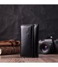 Практичная ключница из натуральной кожи ST Leather 22483 Черный фото, картинка, изображение