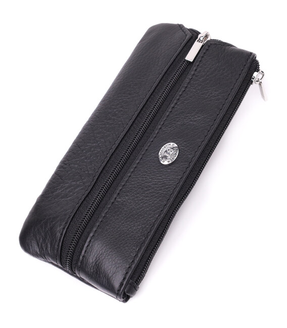 Универсальная ключница из натуральной кожи ST Leather 22511 Черный фото, картинка, изображение