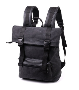 Текстильний рюкзак для ноутбука роботи навчання та міста FABRA 22583 Чорний картинка, зображення, фото