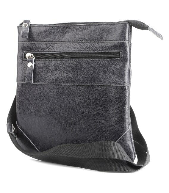 Сумка SHVIGEL 00966 кожаная Синяя фото, картинка, изображение