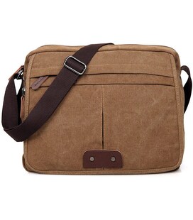 Текстильна сумка для ноутбука роботи та міста Vintage 14445 Коричнева