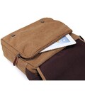 Текстильна сумка для ноутбука роботи та міста Vintage 14445 Коричнева картинка, зображення, фото