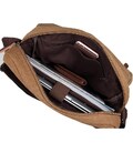 Текстильна сумка для ноутбука роботи та міста Vintage 14445 Коричнева картинка, зображення, фото