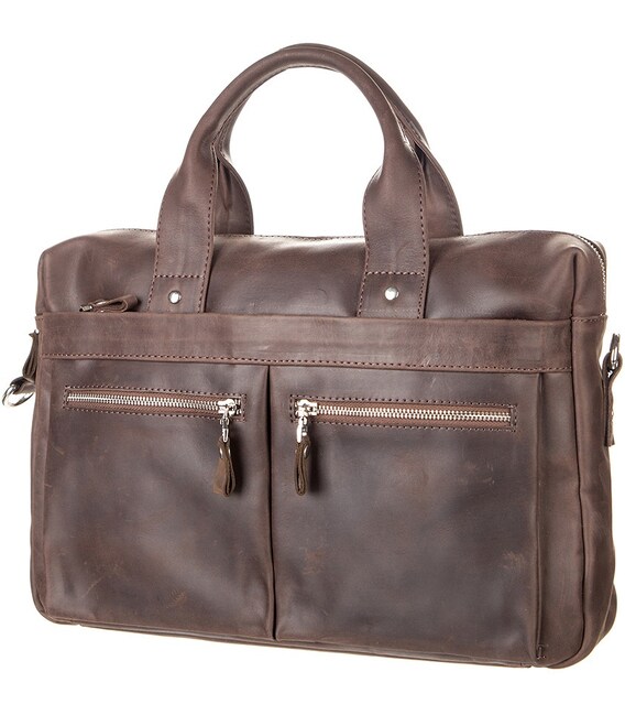 Сумка для ноутбука SHVIGEL 11020 Коричневая фото, картинка, изображение
