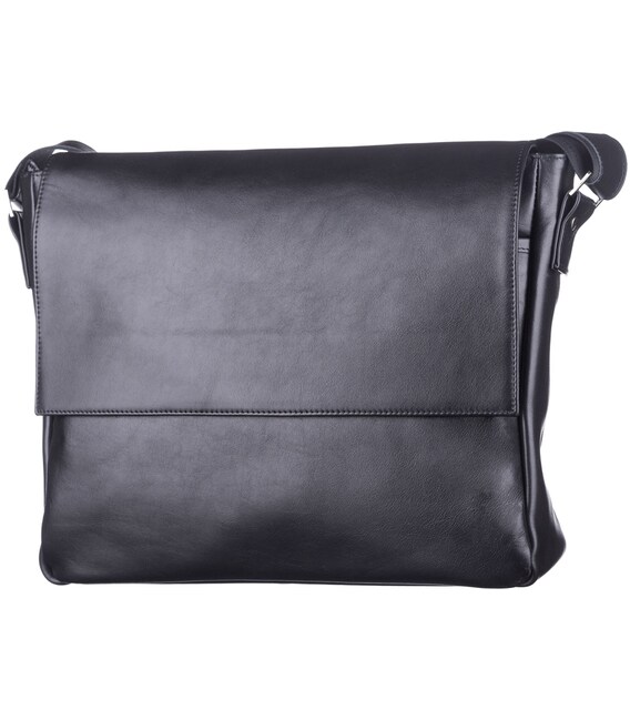 Сумка SHVIGEL 11039 кожаная Черная фото, картинка, изображение