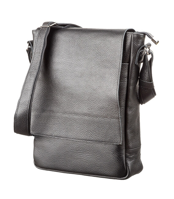 Сумка SHVIGEL 11080 из натуральной кожи Черная фото, картинка, изображение