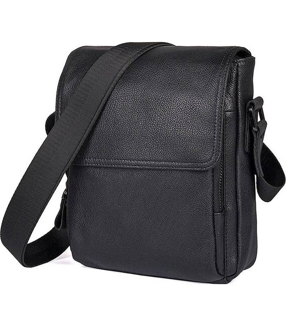 Сумка Vintage 14545 из натуральной кожи Черная фото, картинка, изображение