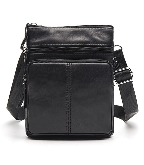 Сумка мужская Vintage компактных размеров 14607 Черный фото, картинка, изображение