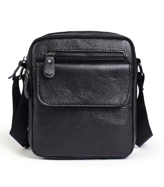 Сумка чоловіча Vintage чорного кольору 14609 картинка, зображення, фото