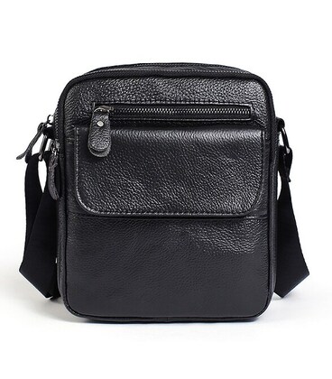 Сумка чоловіча Vintage чорного кольору 14609 картинка, зображення, фото