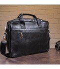 Сумка мужская Vintage 14625 кожаная Черная фото, картинка, изображение