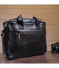 Сумка мужская Vintage 14625 кожаная Черная фото, картинка, изображение