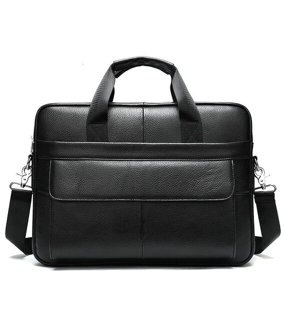 Сумка чоловіча Vintage 14628 шкіряна Чорна картинка, зображення, фото