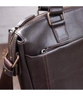 Сумка мужская SHVIGEL 11138 кожаная Коричневая картинка, изображение, фото