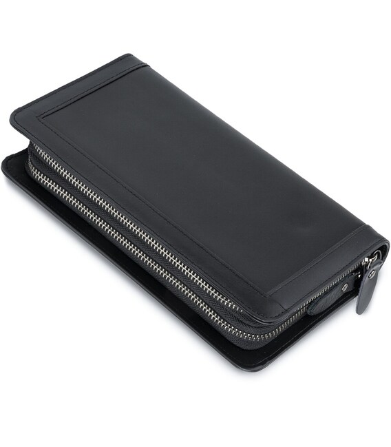 Мужской клатч-барсетка с ремешком на руку Vintage 14657 Черный фото, картинка, изображение