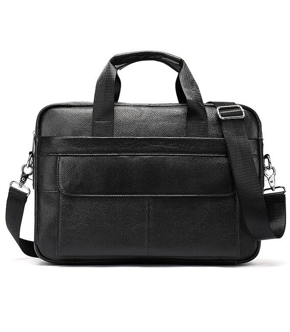 Сумка чоловіча Vintage 14678 для ноутбука Чорна картинка, зображення, фото