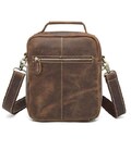 Сумка мужская Crazy horse Vintage 14692 Коричневая фото, картинка, изображение