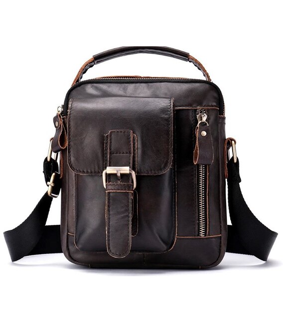 Сумка чоловіча Vintage 14702 Коричнева картинка, зображення, фото