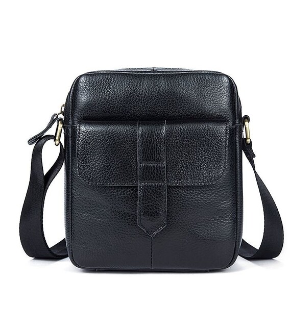 Сумка мужская флотар Vintage 14721 Черная фото, картинка, изображение