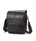Сумка мужская гладкая Vintage 14733 Коричневая картинка, изображение, фото