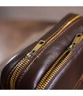 Сумка мужская гладкая Vintage 14733 Коричневая картинка, изображение, фото
