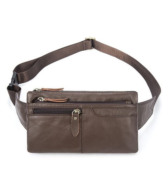 Cумка на пояс Vintage 14736 Коричневая фото, картинка, изображение