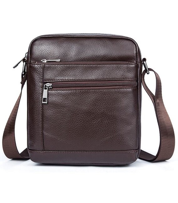 Сумка мужская компактная Vintage 14746 Коричневая фото, картинка, изображение