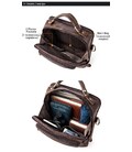 Сумка мужская гладкая Vintage 14748 Коричневая фото, картинка, изображение