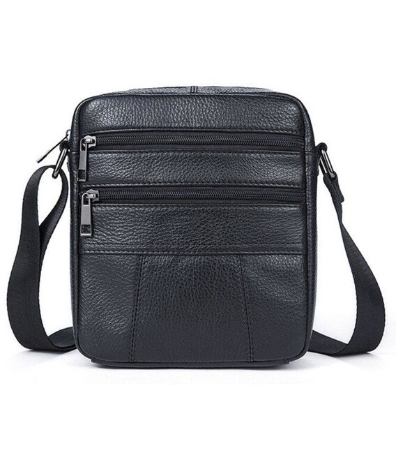 Сумка мужская флотар Vintage 14758 Черная фото, картинка, изображение