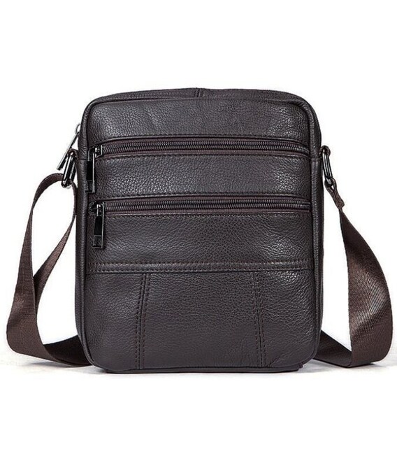 Сумка чоловіча флотар Vintage 14759 Коричнева картинка, зображення, фото