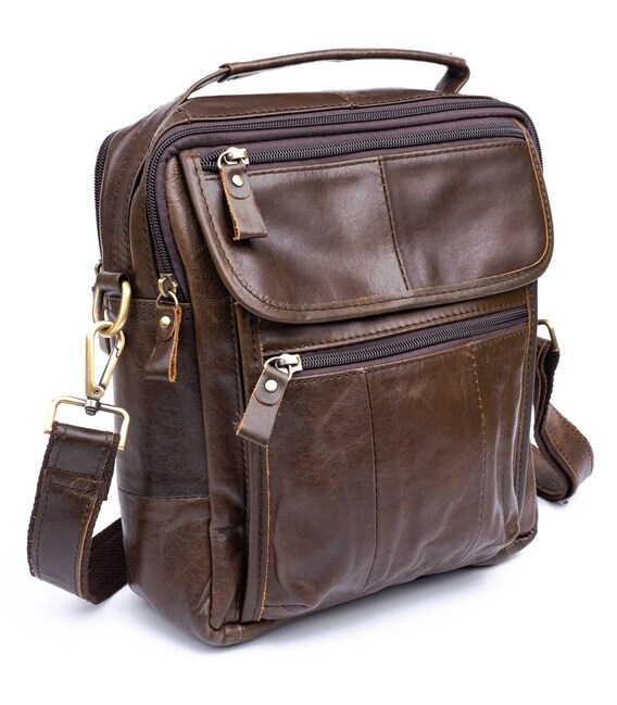 Сумка мужская Vintage 14764 Коричневая фото, картинка, изображение